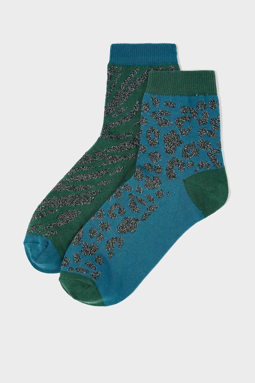 

Женские носки (2 пары) LEOPARD SOCK Accessorize OS 296011