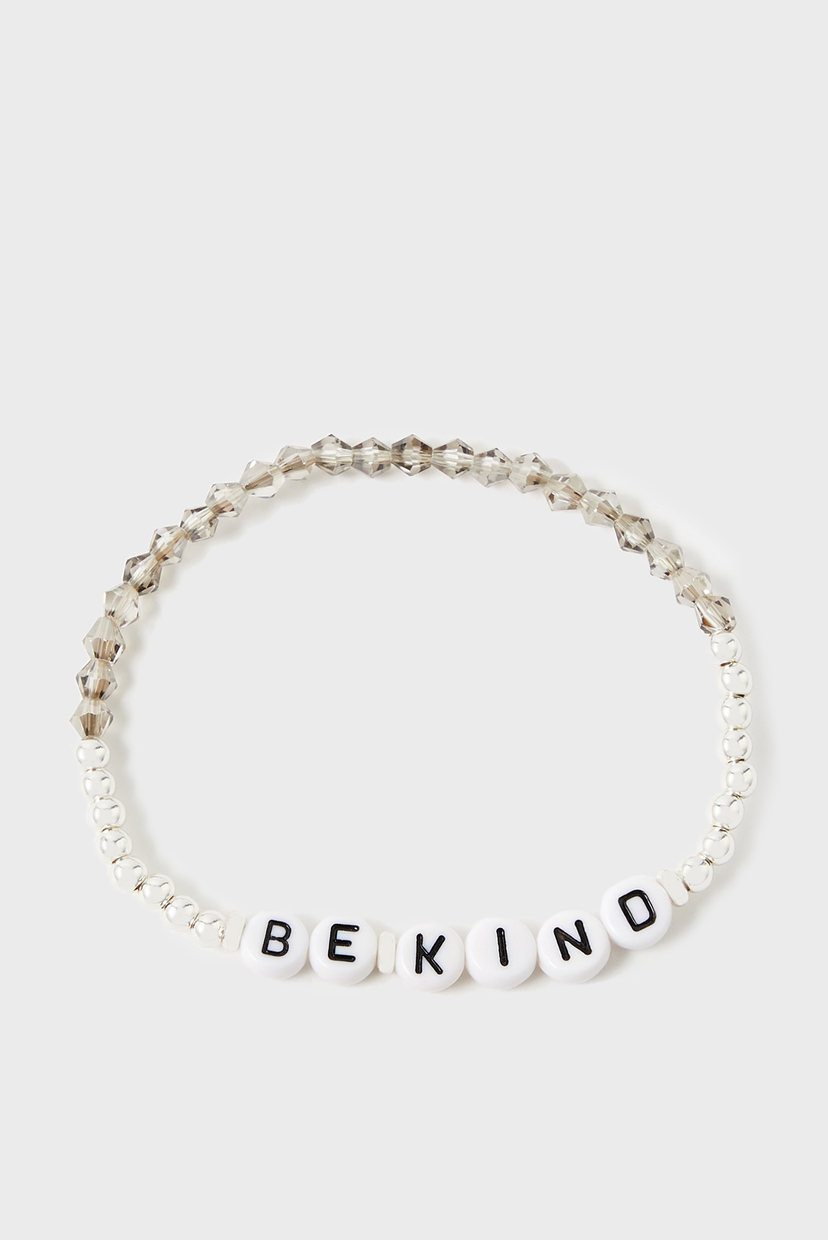 

Женский серебристый браслет BE KIND STRETCH BRAC Accessorize OS 184095