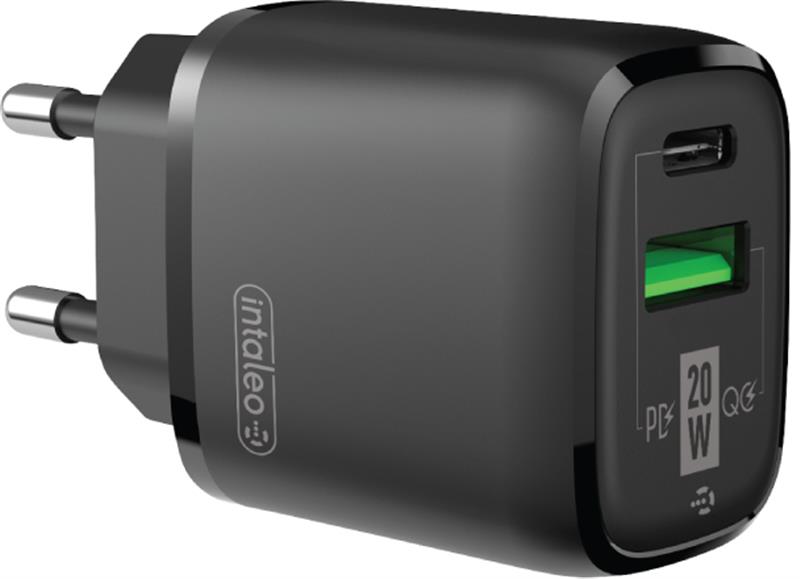 

Сетевое зарядное устройство Intaleo TCGQPD220 Black