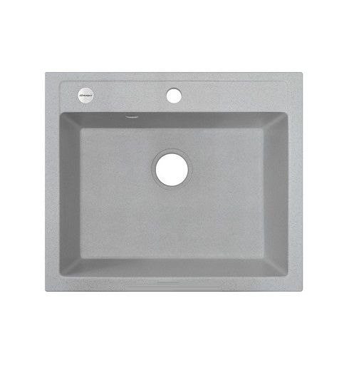 

Мойка для кухни ADAMANT PRIZMA 590х500х200 с/о и переливом, без сифона, old stone