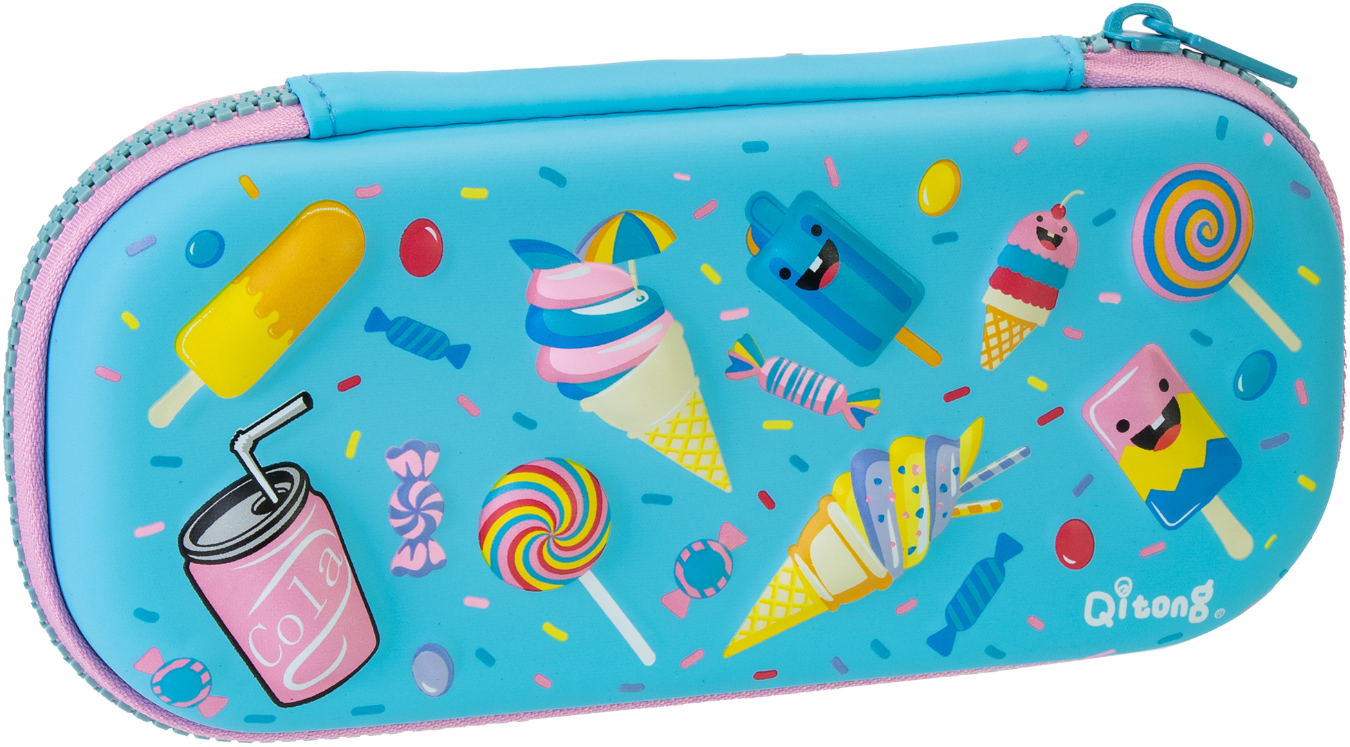 

Пенал Cool For School 1 отделение с органайзером голубой (QT-5649-Blue)