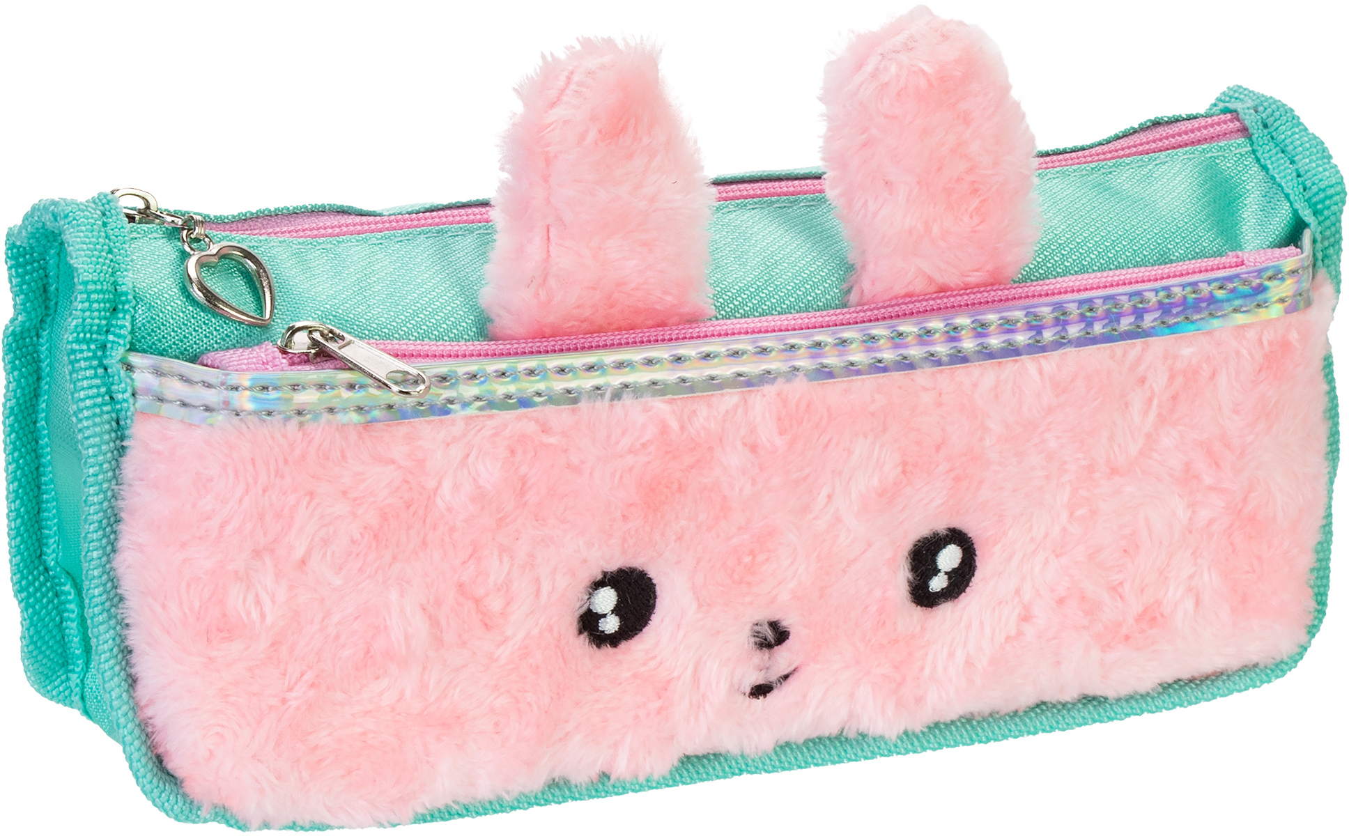 

Пенал Cool For School плюшевый 2 отделения розовый (CF86978)