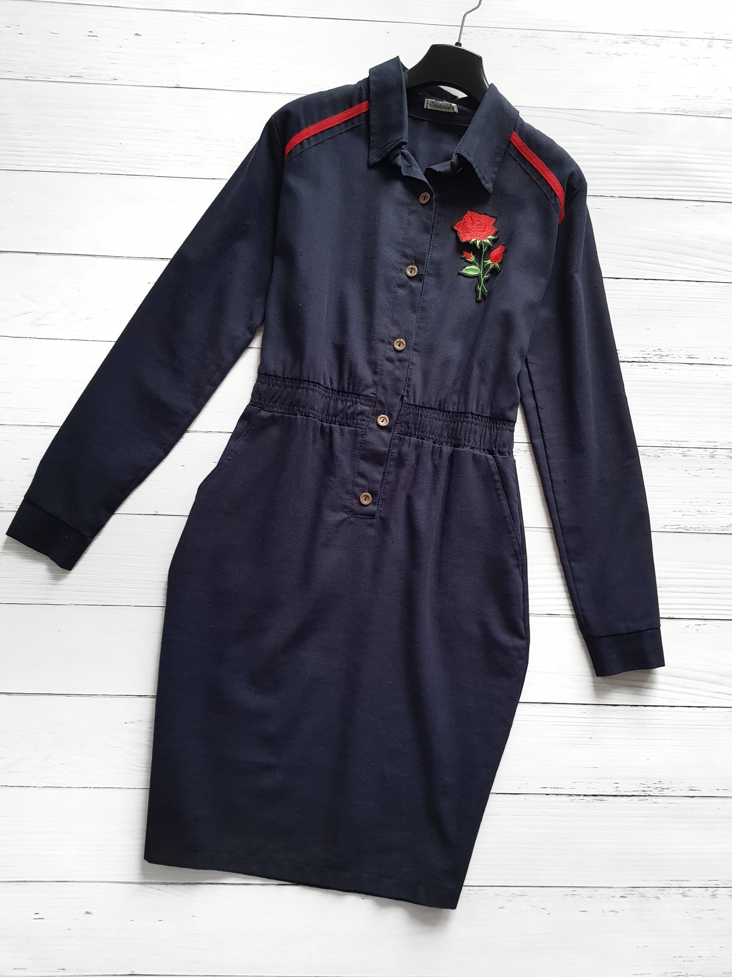 

Платье синее на пуговицах EXCLUSIVE 3437  (46, Платье синее на пуговицах EXCLUSIVE 3437 L (46)