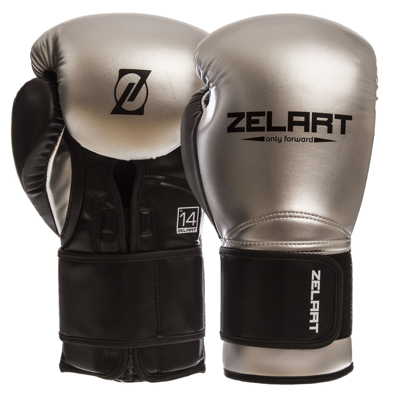 

Перчатки боксерские Zelart BO-1384 10 унций серые