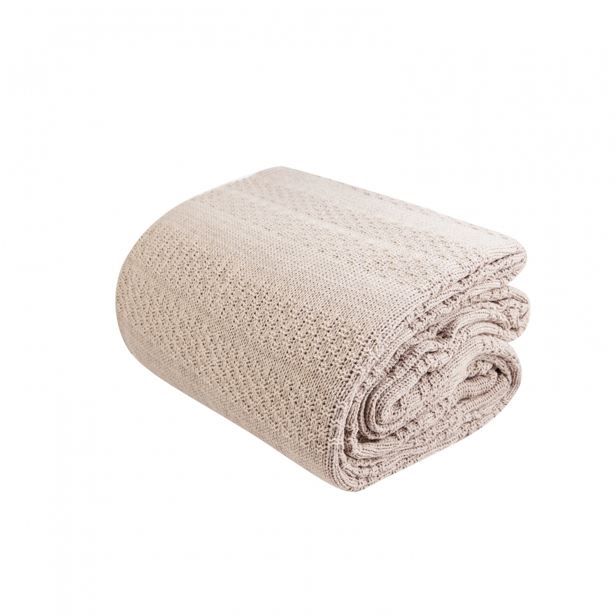 

Плед Charm Bold Karaca Home 200х220 см Бежевый 000166249