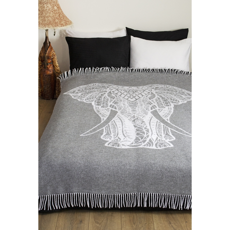 

Плед Elephant Lotus 170х200 см Серый 000166190