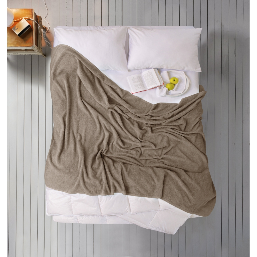 

Простынь махровая Iris Home 190х220 см Коричневый 000164573