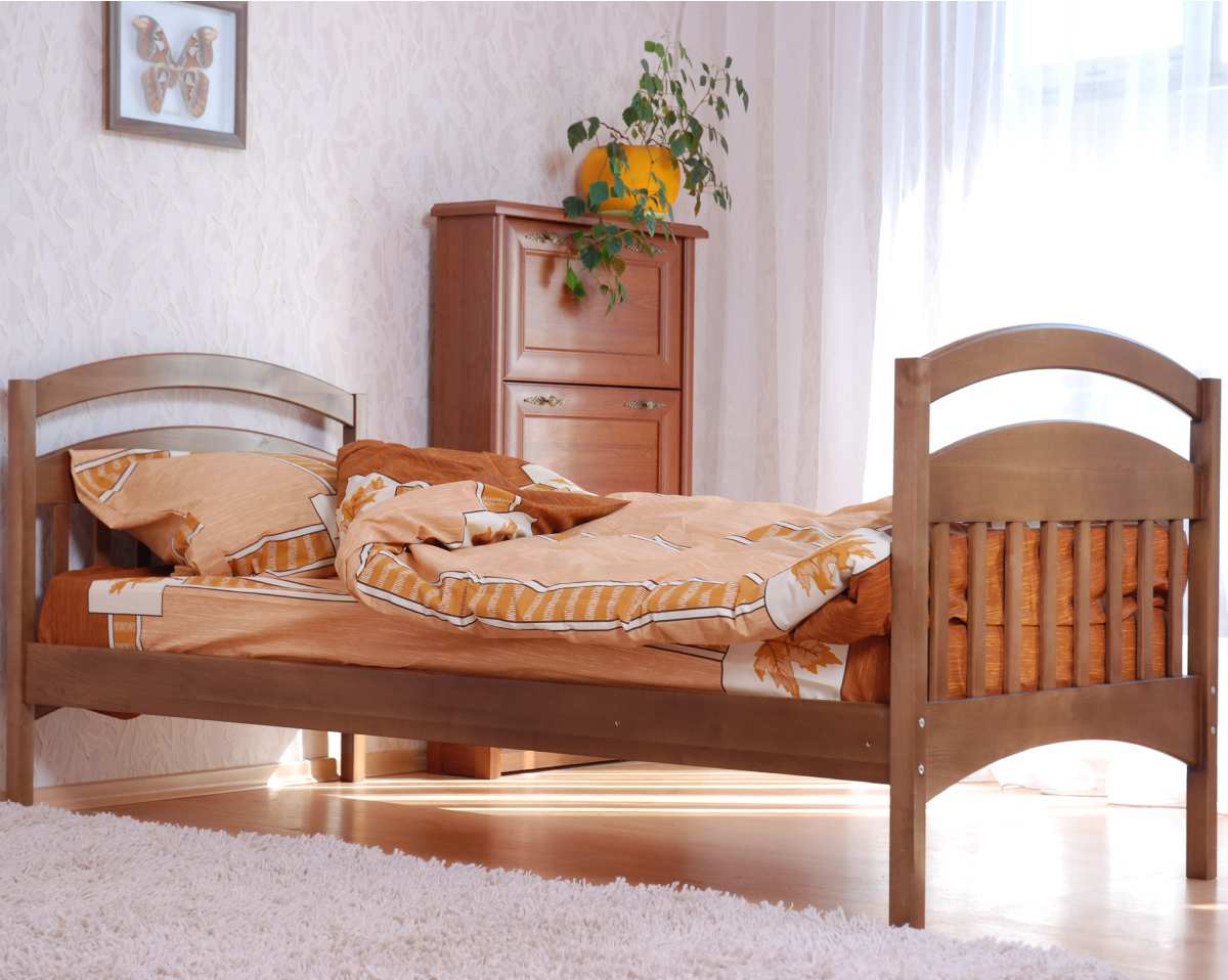 

Детская деревянная кровать Venger Арина TIN101 190х80см. Коричневый