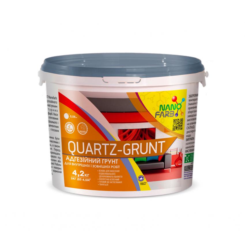 

Адгезионная грунтовка универсальная Quartz-grunt Nanofarb 4.2 кг Белый (qgl3)