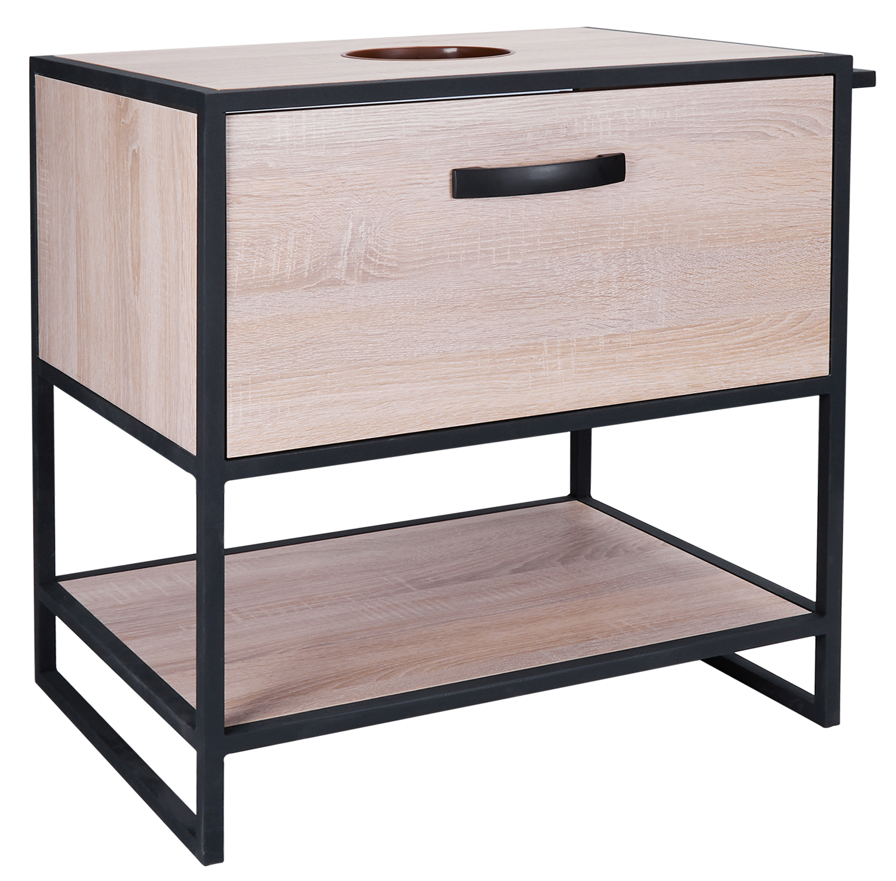 

Тумба напольная Qtap Taurus 700х616х469 Whitish oak со столешницей QT2480TNT73WO