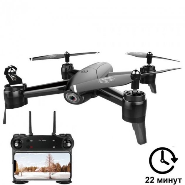 

Квадрокоптер ZLRC SG106 Black, дрон с FPV камерой Full HD, 22 мин. полёт