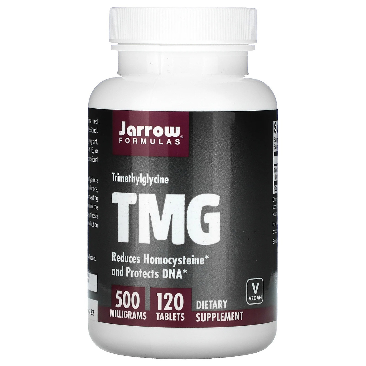 

Триметилглицин ТМГ Jarrow Formulas TMG безводный бетаин 500 мг 120 таблеток