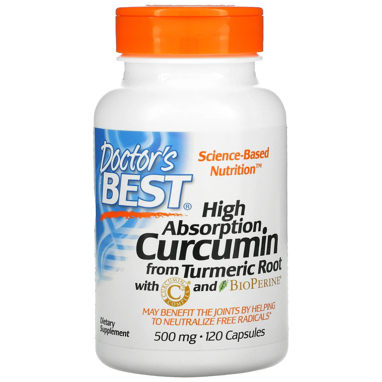 

Легкоусвояемый Куркумин Doctor's Best High Absorption Curcumin 500 мг 120 капсул