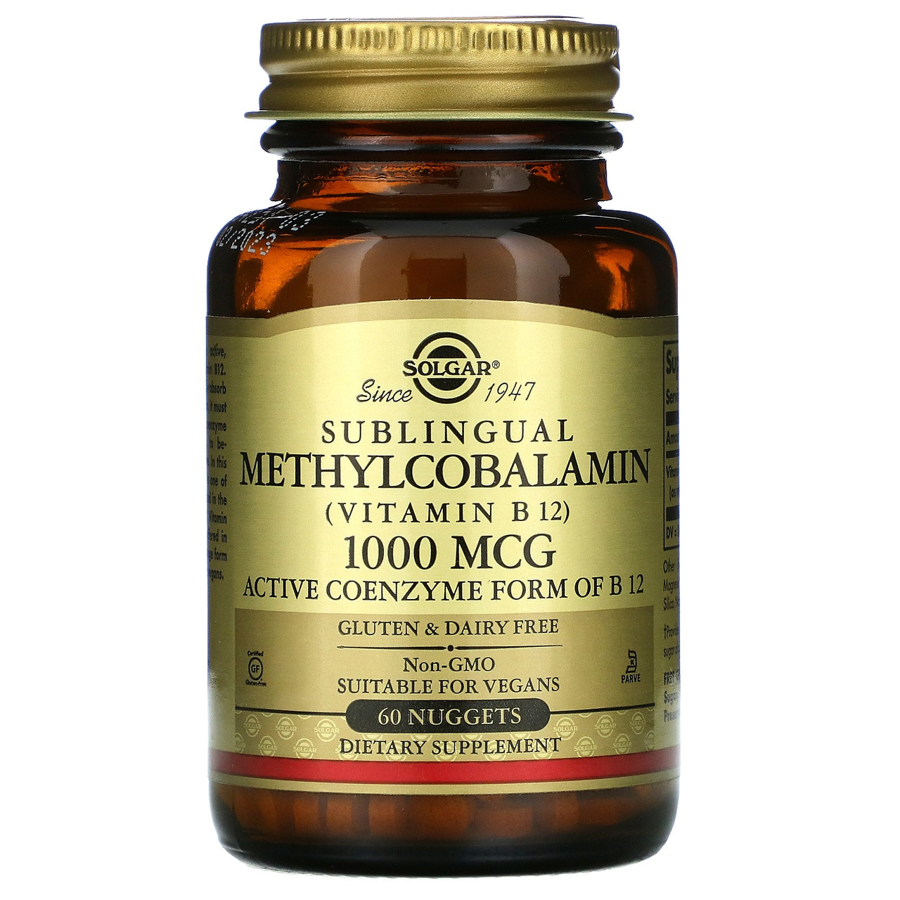

Витамин Б12 Solgar Vitamin B12 1000 мкг сублингвальный метилкобаламин 60 таблеток