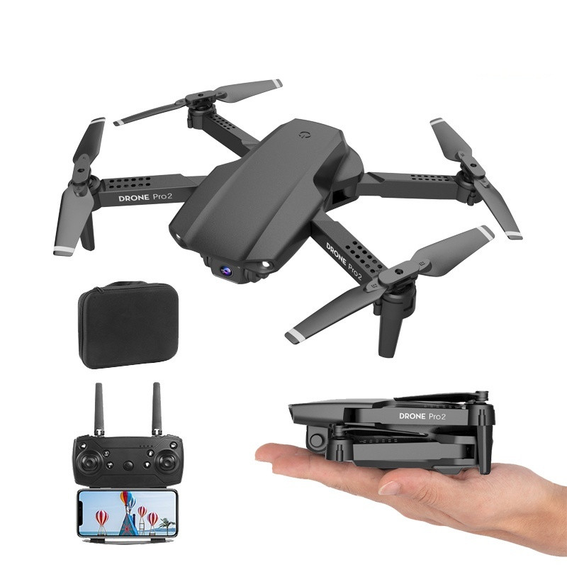 

Квадрокоптер RC E99 Pro2 Black, дрон с FPV камерой 4K, 20 минут полёт, кейс.