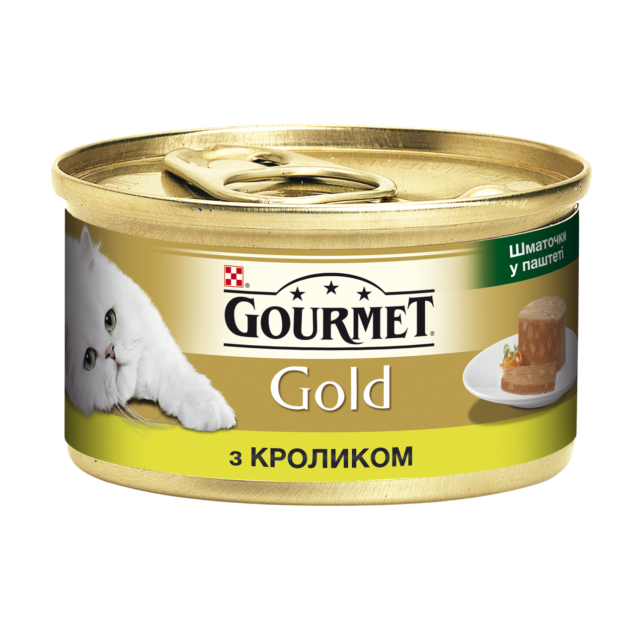 

Влажный корм для кошек Gourmet Gold Pieces in Pate Rabbit 85 г x 12 шт (кролик)