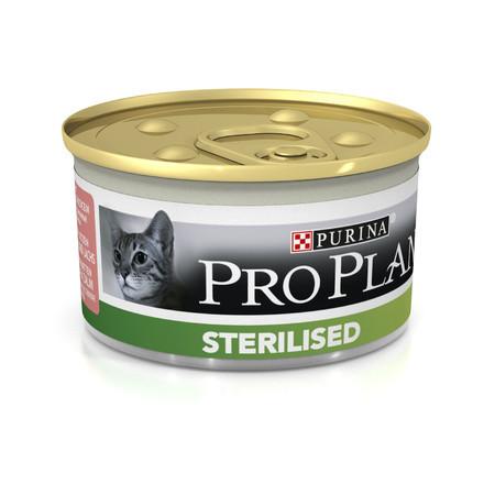 

Влажный корм для котов Pro Plan (Про План) Sterilised 24х85г с лососем для кастрированных котов