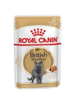 

Royal Canin British Shorthair 85 гр в соусе упаковка 12 шт влажный корм для кошек