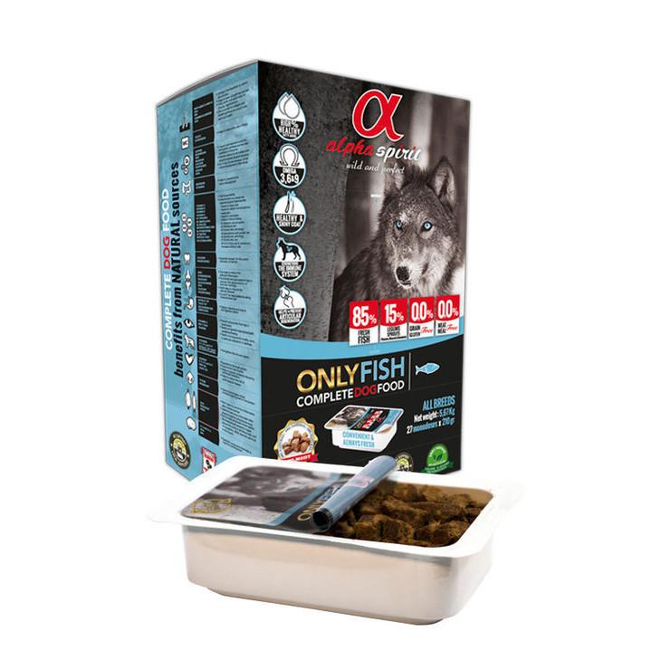 

Напіввологий корм для собак ALPHA SPIRIT “ТІЛЬКИ РИБА” 9 Кг