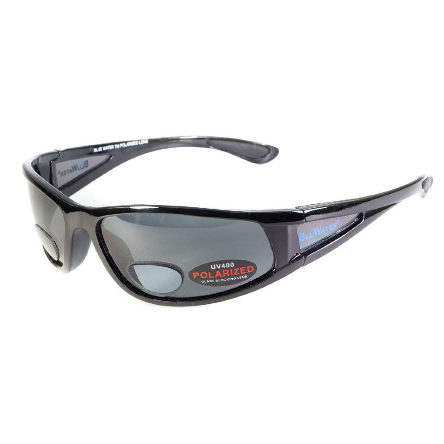 

Очки BluWater Bifocal-3 (+2.0) Polarized (gray) черная бифокальная линза с диоптриями