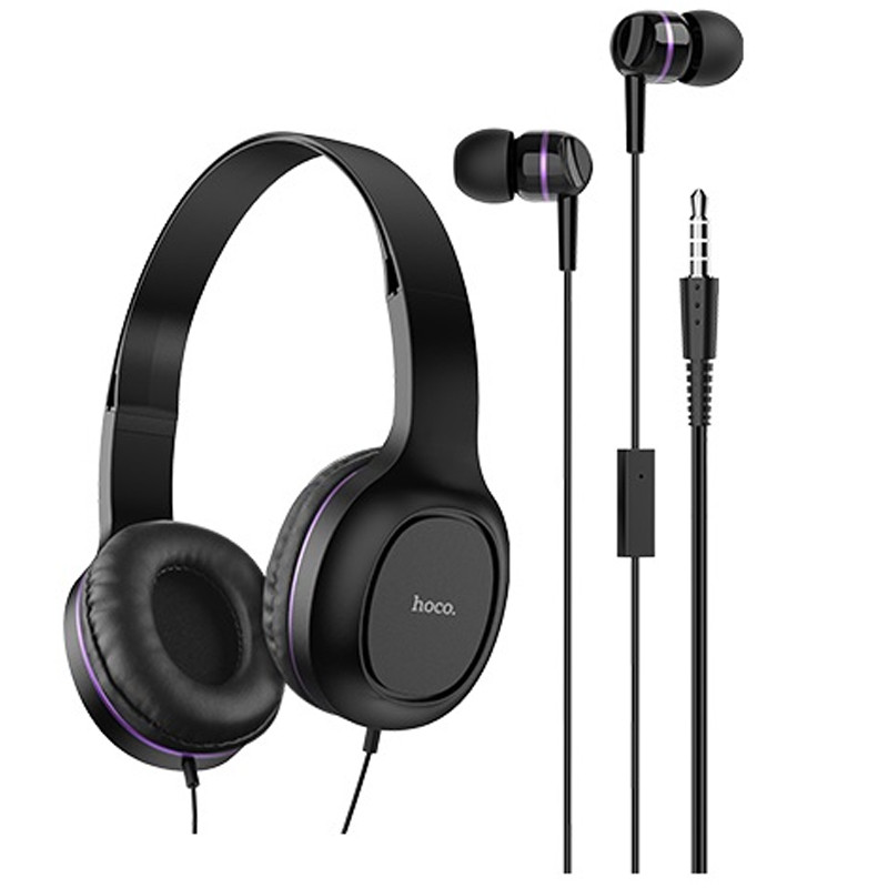 

Наушники Hoco W24 Черно - фиолетовый (4569630)