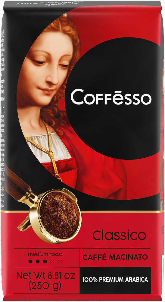 Купить Кофе молотый Coffesso Classico 250 г (8001681575087) – ROZETKA ...
