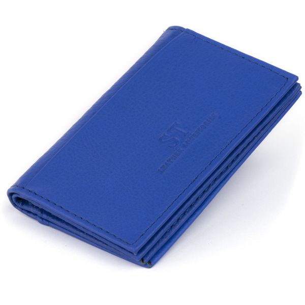 

Визитница-книга ST Leather 19219 синяя