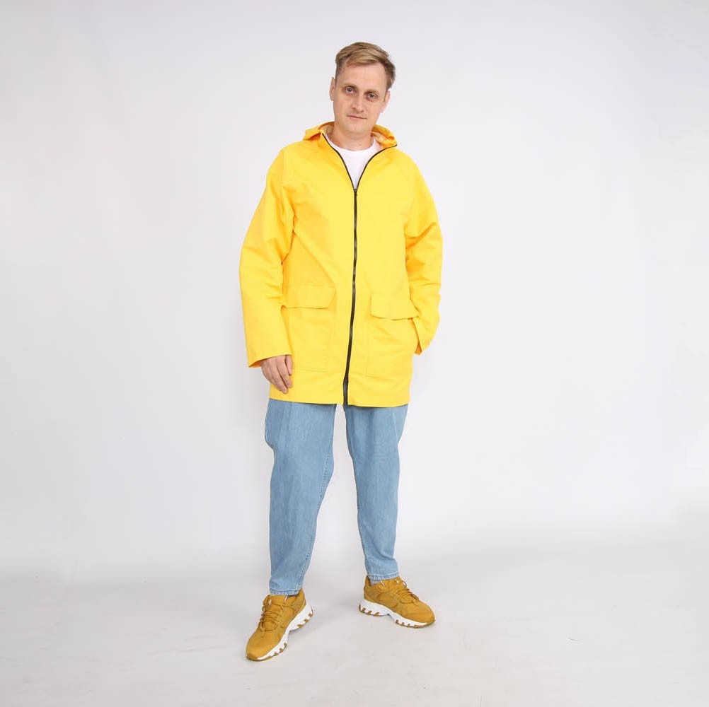 

Мужской дождевик плащ Shopchik  желтый, Мужской дождевик плащ Shopchik S желтый