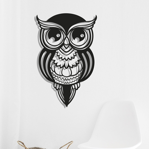 

Деревянная картина - панно Животные Owl forest 46х70