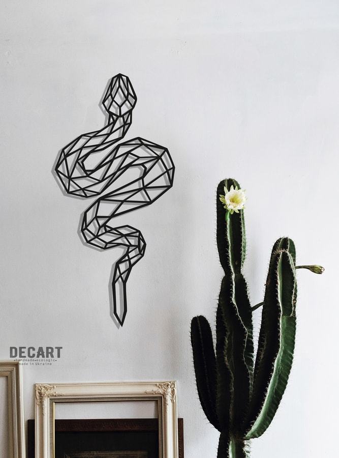 

Деревянная картина - панно Животные Snake 40х85 см