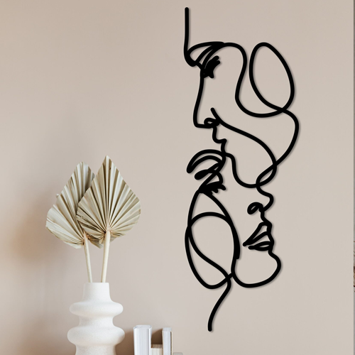 

Деревянная картина - панно Искусство линий Soulmate line 140x49 см