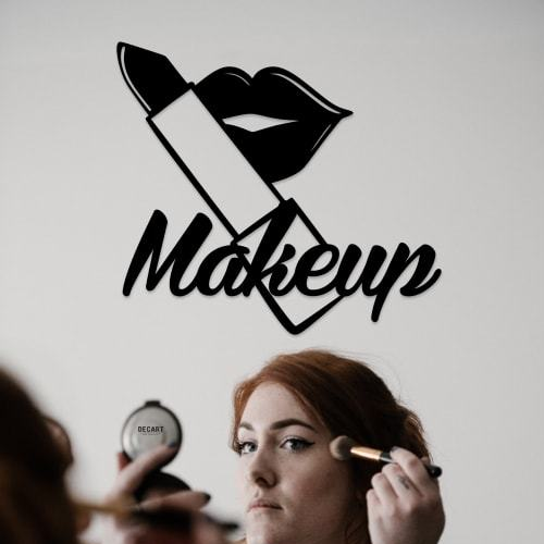 

Деревянная картина - панно Для салонов красоты Makeup 70х63 см