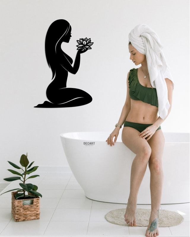 

Деревянная картина - панно Для салонов красоты Beauty Woman 90х60 см