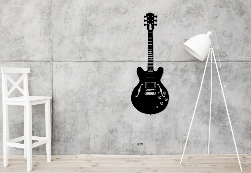

Деревянная картина - панно Для дома Guitar Pro 23х70 см