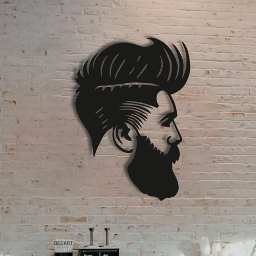 

Деревянная картина - панно Для салонов красоты Barber 40х56 см