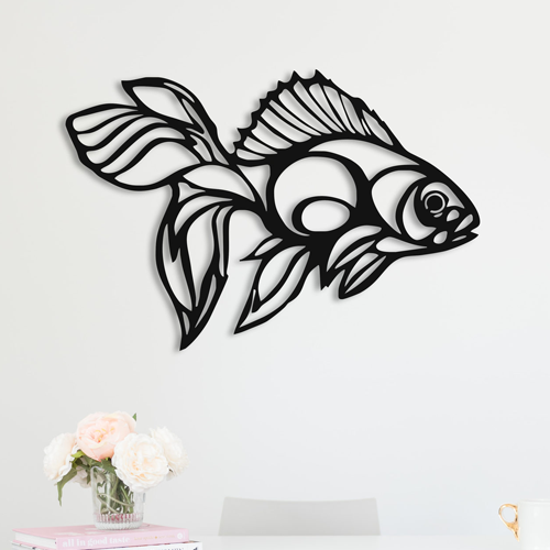 

Деревянная картина - панно Животные Goldfish 70х48 см