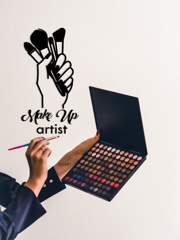 

Деревянная картина - панно Для салонов красоты Make Up artist 190х103 см