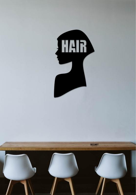 

Деревянная картина - панно Для салонов красоты HAIR SILHOUETTE 110х71 см