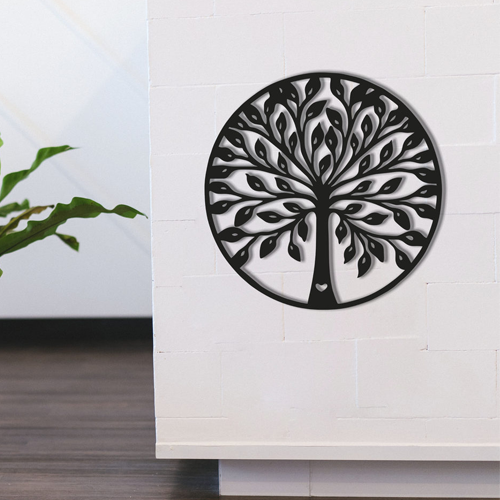

Деревянная картина - панно Природа Round Tree 90х90 см