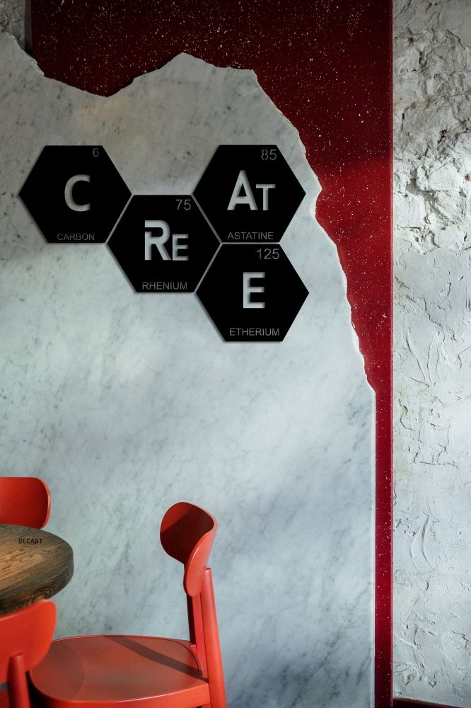 

Деревянная картина - панно Химические элементы SCIENCE CREATE 30x25 см