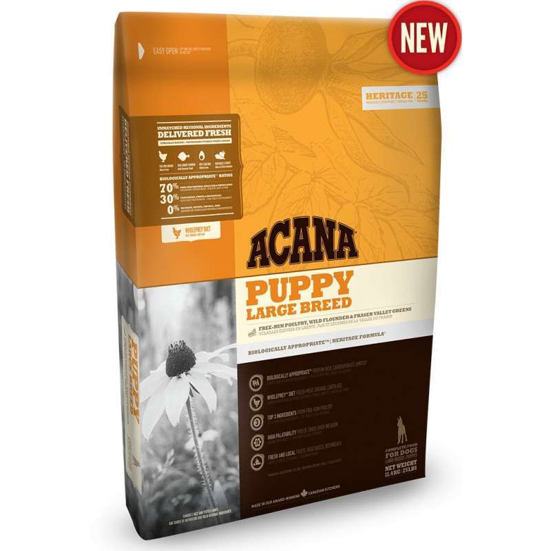 

Корм для собак Acana Puppy Large Breed с мясом цыплят для щенков крупных пород 11,4 кг a50111
