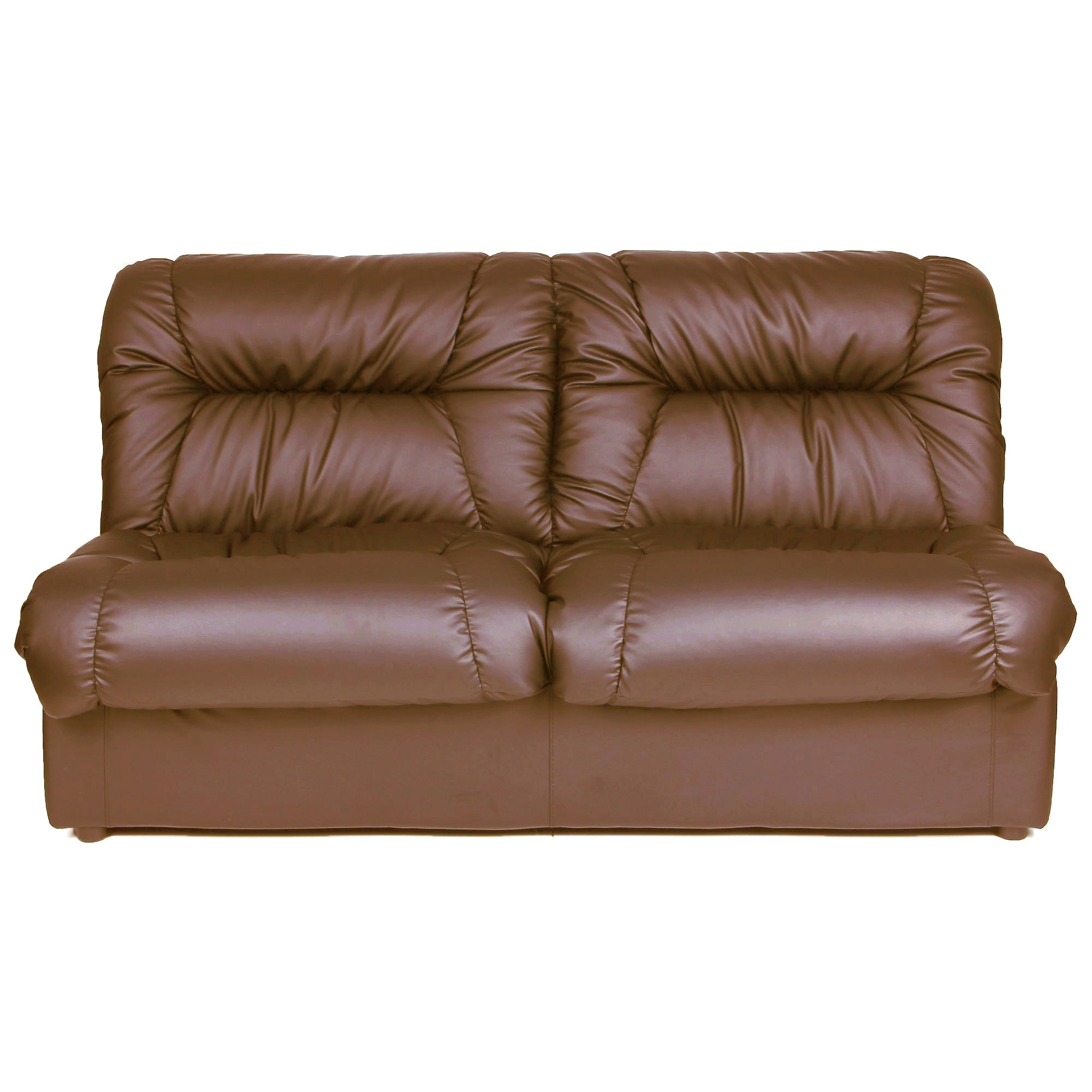 

Диван двухместный модуль в гостиную, в офис Визит кожзаменитель Неаполь N-52 светло-коричневый AMF