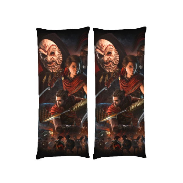 

Подушка Assassins Creed Odyssey Art дакимакура двухсторонняя стандарт 40 х 100 см - MyTee