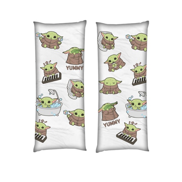 

Подушка Baby Yoda дакимакура двухсторонняя стандарт 50 х 150 см - MyTee