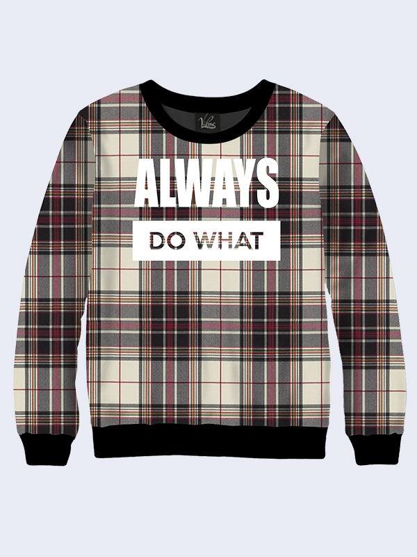

Женский 3D-свитшот Vilno ALWAYS DO WHAT PRINT  (44) (Vil-9424, Женский 3D-свитшот Vilno ALWAYS DO WHAT PRINT S (44) (Vil-9424)