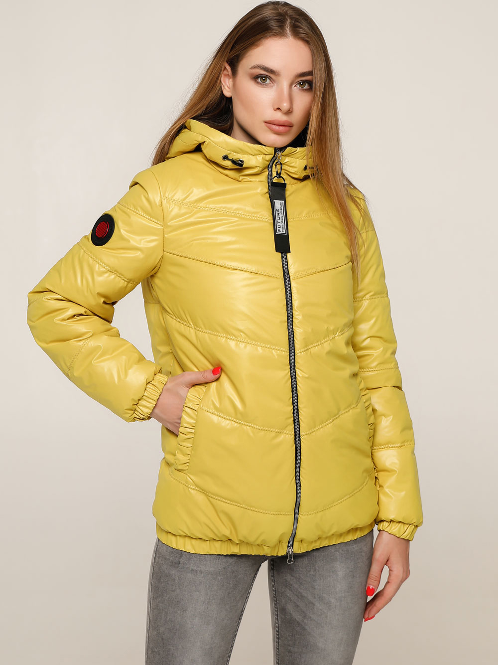 

Куртка Favoritti В-1237 Art.102008 Тон 595 + Тон 21  Желтая, Куртка Favoritti В-1237 Art.102008 Тон 595 + Тон 21 44 Желтая