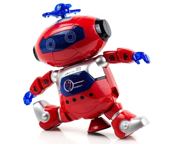 

Танцующий робот Dancing Robot 360 STURN SPIN Красный Робот танцор