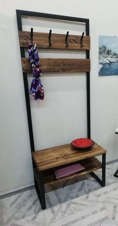 

Дизайнерская Напольная вешалка в прихожую в стиле Лофт Loft Design RV897 ()