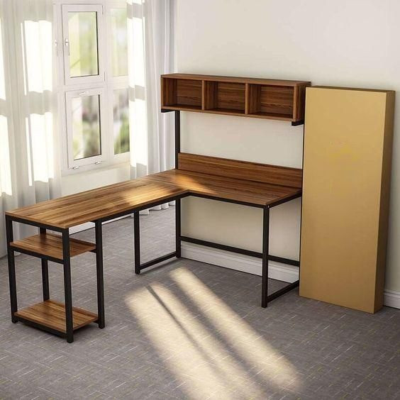 

Дизайнерский Письменный офисный стол с полками в стиле Лофт Loft Design RV711 ()