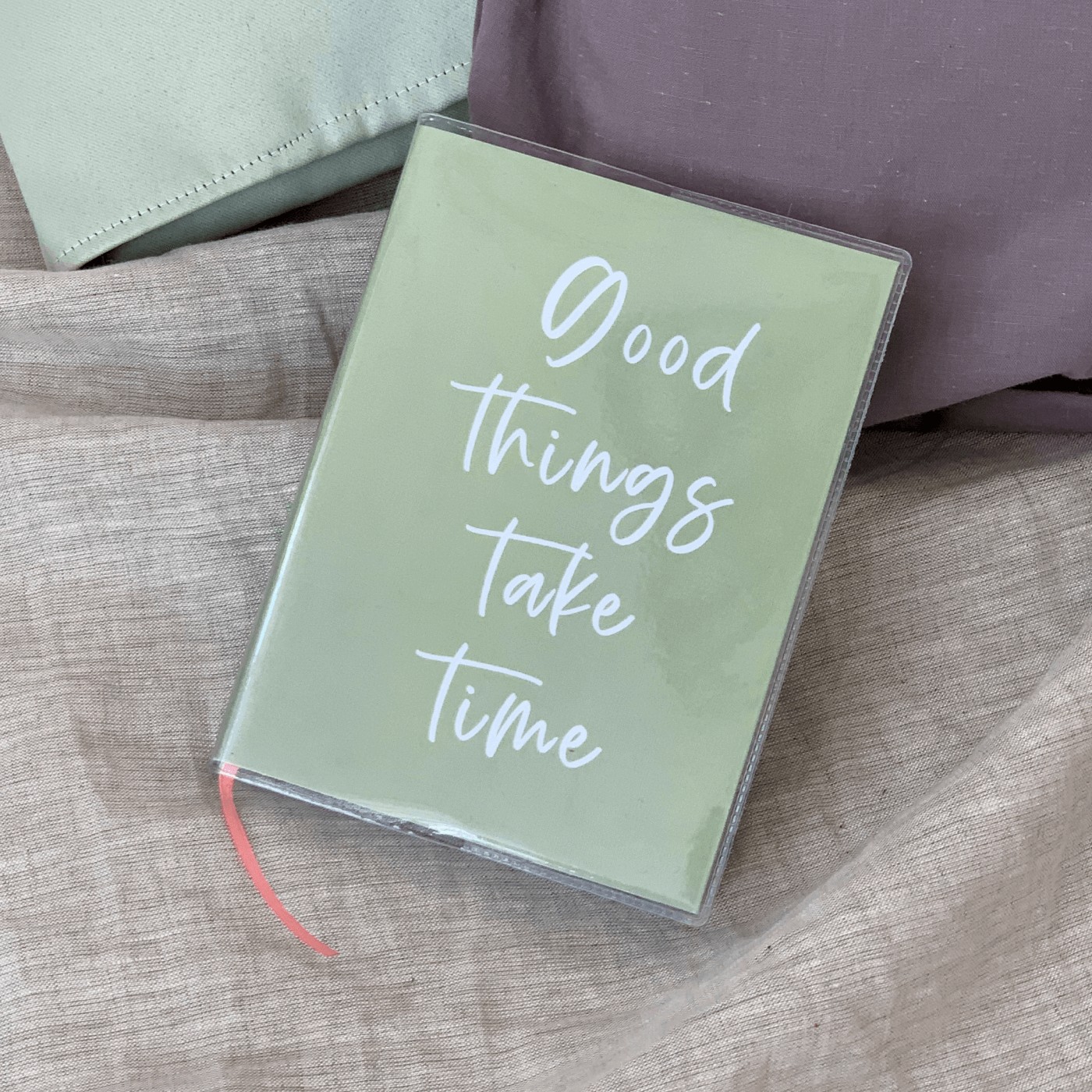 

Планер Mini Good things take time 12x16 см с разворотами на неделю
